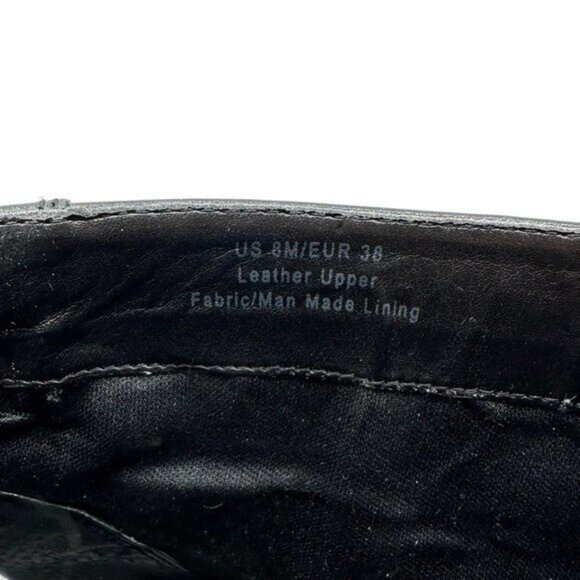 Via Spiga US 8 / 38 Ankle Boots Booties Black Leather Moto Biker Buckles Classic - Picture 10 of 12